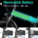 PASELEC 750W Folding Electric Fat Tire Mountain Bike