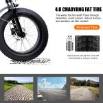 PASELEC 750W Folding Electric Fat Tire Mountain Bike