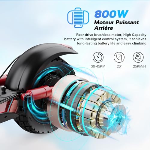 HITWAY Electric Scooter Pro 10" with App, Foldable