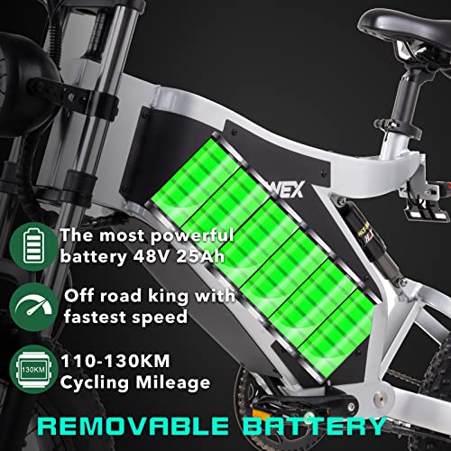 Off-Road Electric Bike with 48V Battery