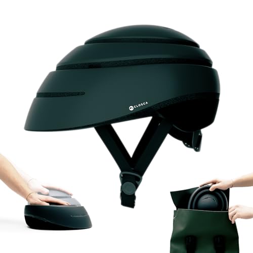 Electric Bike Helmet, Foldable, Unisex, Patented Design, Black, M