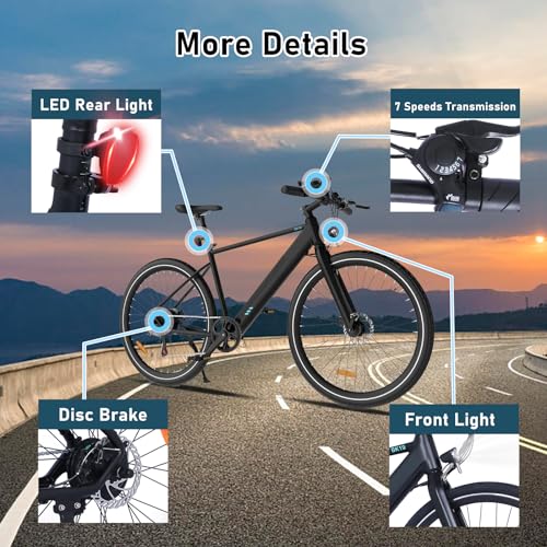 ELEKGO City E-Bike - 36V 12Ah Removable Battery