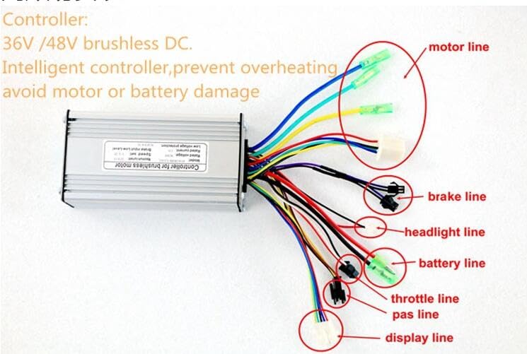 48V 1500W E-Bike Conversion Kit, 27.5" Rear