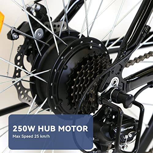 Myatu 26" Electric Mountain Bike, Pedal-Assist, 50 Miles Range
