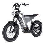 KELKART 20" Electric Mountain Bike, Shimano 7-Speed Gear