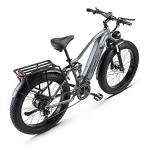 Ficyacto E-Mountain Bike with Fat Tires & 48V Battery