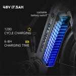 Ficyacto E-Mountain Bike with Fat Tires & 48V Battery