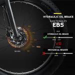 Ficyacto E-Mountain Bike with Fat Tires & 48V Battery