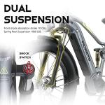 Ficyacto E-Mountain Bike with Fat Tires & 48V Battery