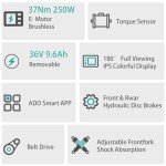 ADO Air 20 Folding E-Bike with Carbon Belt