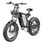 KELKART 20" Electric Mountain Bike, Shimano 7-Speed Gear