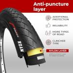Electric Bike Tyres with Antipuncture Protection - Pack of 2