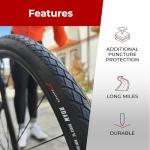 Electric Bike Tyres with Antipuncture Protection - Pack of 2
