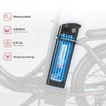 SAMEBIKE Folding 20" Electric Bike with Battery