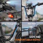 URLIFE 20" Fat Tire Electric Bike for Adults