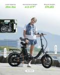 Finbike U4 Folding Electric Bike with Removable Battery