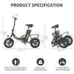 Hidoes C5 Folding Electric Bike with Removable Battery
