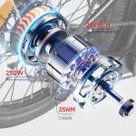 SAMEBIKE 20" Foldable Electric Fat Tire Bike