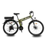 Yasyas 26" Folding Electric Mountain Bike - Army Green