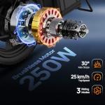 URLIFE 14" Folding Electric Bike with Removable Battery