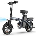 URLIFE 14" Folding Electric Bike with Removable Battery