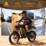 YUCHETX 1600W Electric Bike, 35MPH Speed, 60 Miles