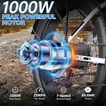 Funhang 1000W Electric Mountain Bike, 25MPH Speed
