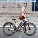 Funhang 1000W Electric Mountain Bike, 25MPH Speed