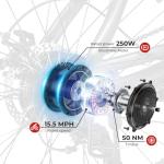 SAMEBIKE 27.5" Mountain Electric Bike with Torque Sensor