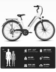 Jasion Roamer ST Electric Commuter Bike, 62 Miles