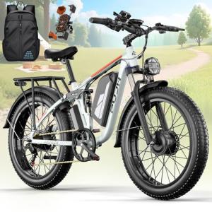 PHJU 6000W 60V Dual Motor Fat Tire E-Bike