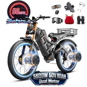 eAhora Romeo Pro Electric Bike 50 MPH 250 Miles