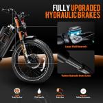 eAhora Romeo Pro Electric Bike 50 MPH 250 Miles