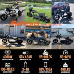 Eahora M1P Pro: 4000W Electric Motorcycle, 55 Miles