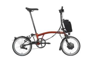 Brompton Electric C Line Folding Bike - Flame Lacquer