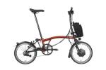 Brompton Electric C Line Folding Bike - Flame Lacquer