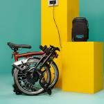 Brompton Electric C Line Folding Bike - Flame Lacquer