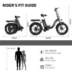 20" Folding E-bike: COLORWAY City EBike 36V 15Ah
