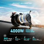 Eahora M1P Pro: 4000W Electric Motorcycle, 55 Miles