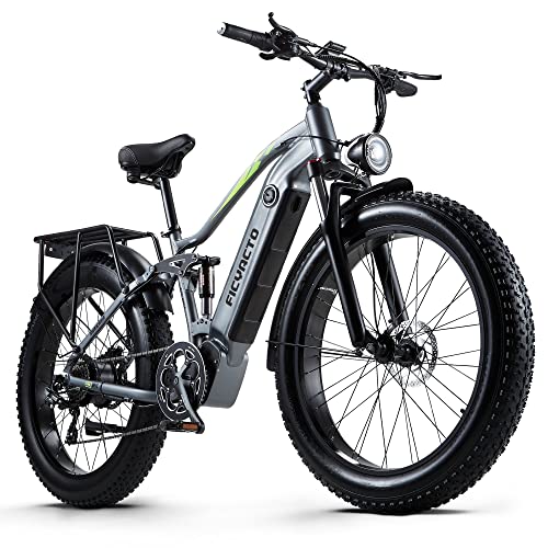 Ficyacto E-Mountain Bike: Fat Tires, 48V Battery