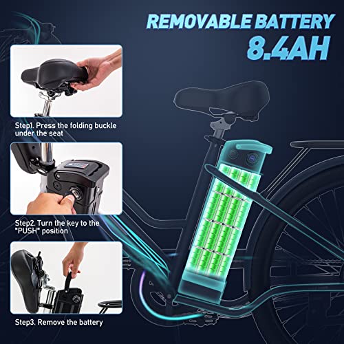 26" Hitway City E-bike - 3 Speeds