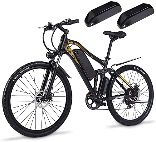 27.5" Full Susp. E-Bike - Dual Battery, Disc Brake