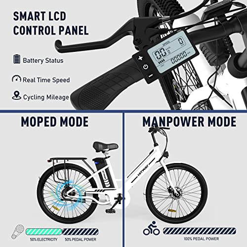 26" Hitway City E-bike - 3 Speeds