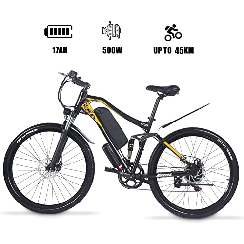 27.5" Full Susp. E-Bike - Dual Battery, Disc Brake