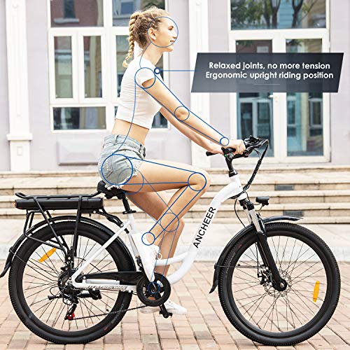 ANCHEER City Ebike Cruiser with Removable Battery