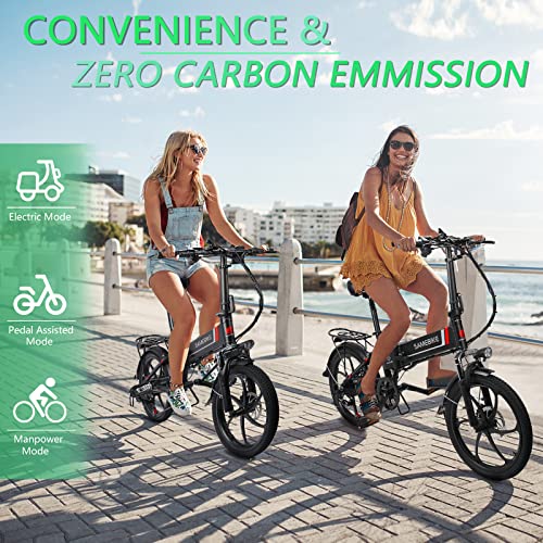 Folding 20'' Electric City Bike with Removable Battery