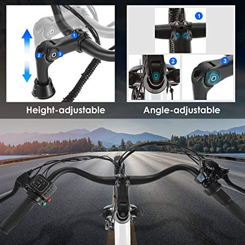 ANCHEER City Ebike Cruiser with Removable Battery