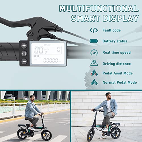 HITWAY Foldable Electric City Bike with 8.4h Battery