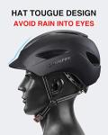 Electric Bike Helmet with USB Rear Light & Visor
