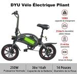 DYU Folding Electric Bike: Compact and Portable